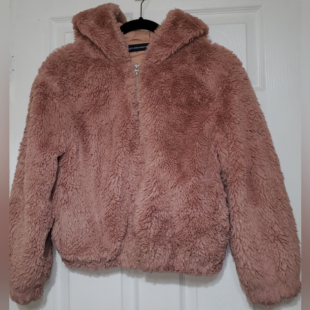 French Connection Arabella Faux Fur Hooded Jacket